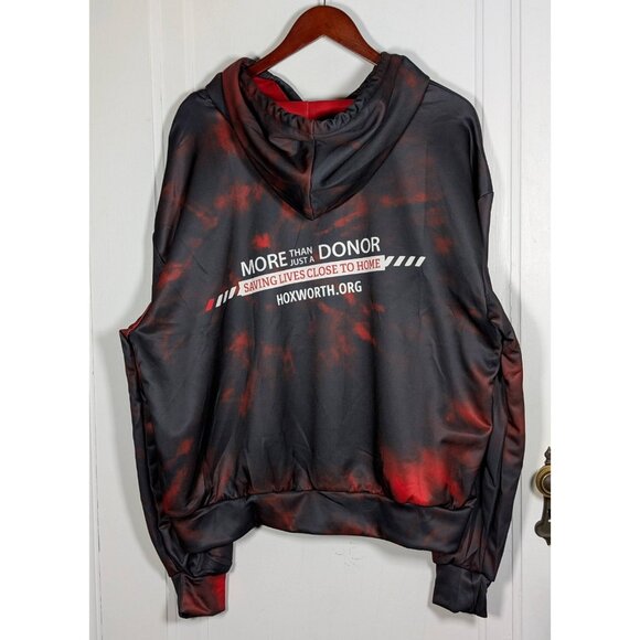 Cincinnati Cyclones Hockey Hoodie Sweatshirt Hoxworth Black Red Size Large Adult - Picture 2 of 3